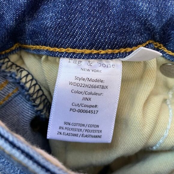 Rag & Bone Nina High Rise Skinny Jeans Women’s Size 25 Color: Jinx - Picture 9 of 12